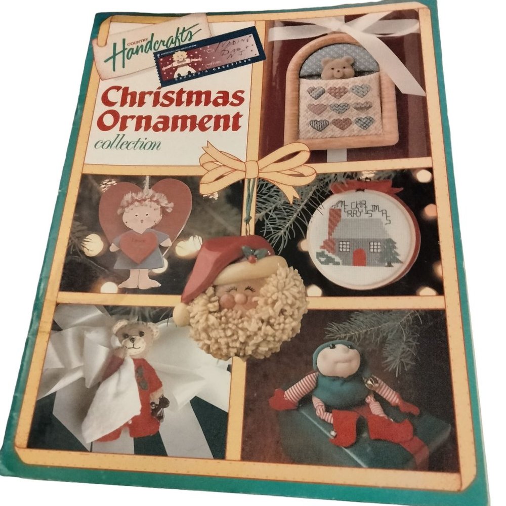 Country Handcrafts Christmas Ornament Collection Cross Stitch Sewing Patterns